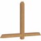 Ekena Millwork Eugene Smooth Timber Gable Bracket, Western Red Cedar, 60"W x 38"H x 3 1/2"D x 3 1/2"F, 15/12 Pitch GBW060X38X0404EUG00SWR - alternate 3